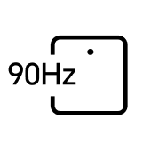 90Hz معدل تحديث عالٍ