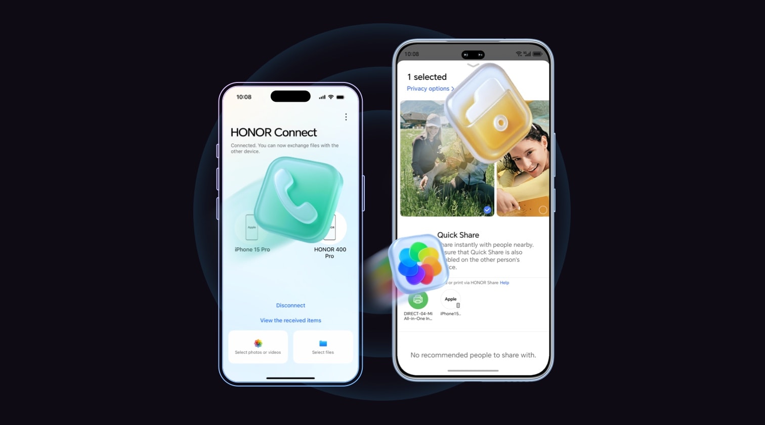 Sync and connect with iOS & Mac instantly.
