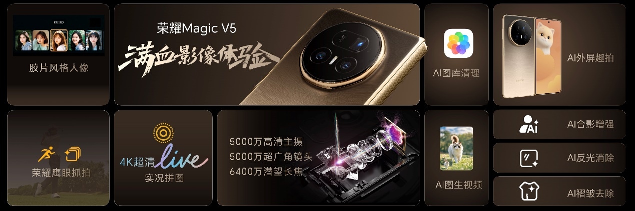 比想象更强大 荣耀Magic V5 正式发布