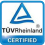 TÜV莱茵硬件级低蓝光认证、TÜV莱茵无频闪认证以及TÜV莱茵无反射认证