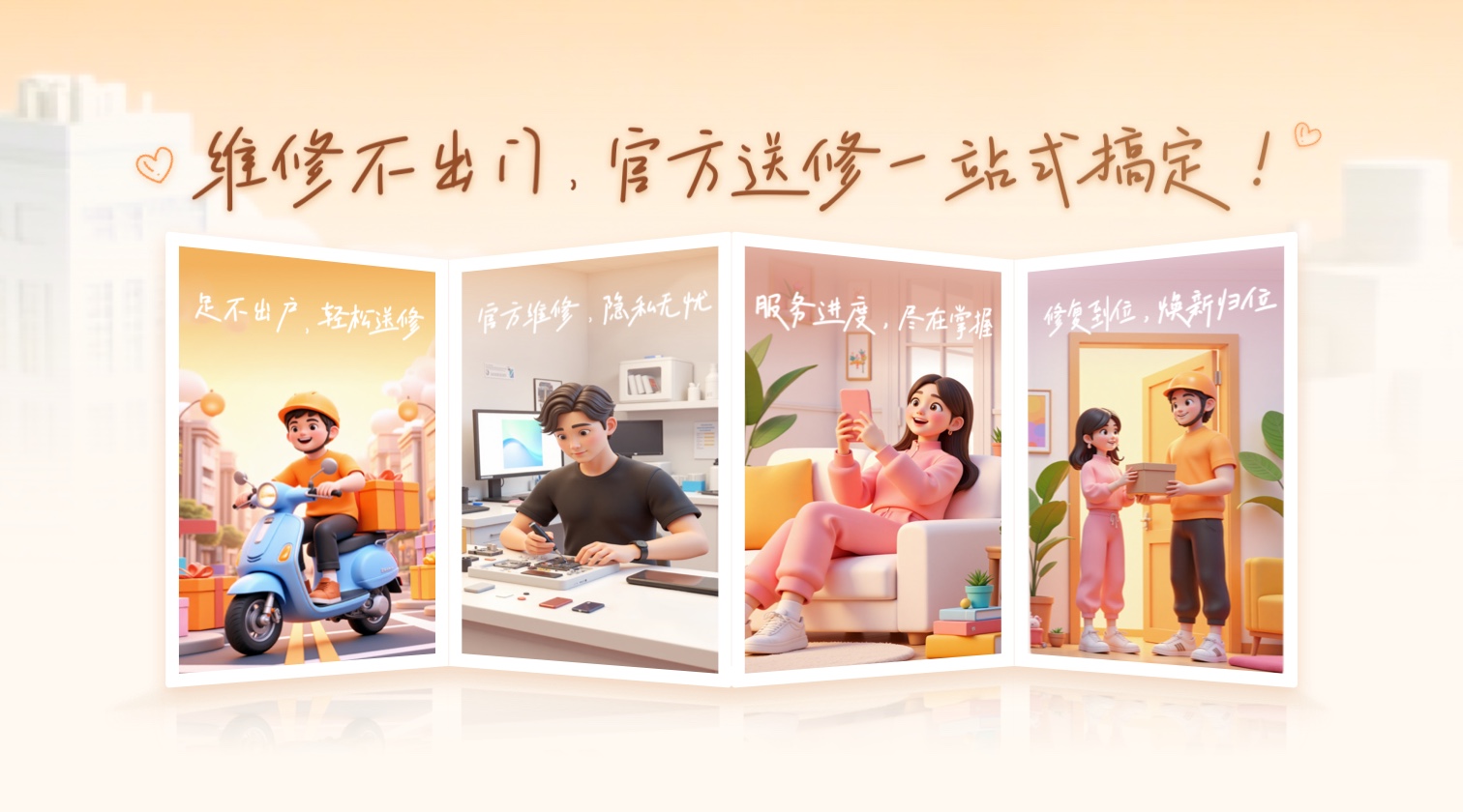 维修不出门，官方送修一站式搞定！