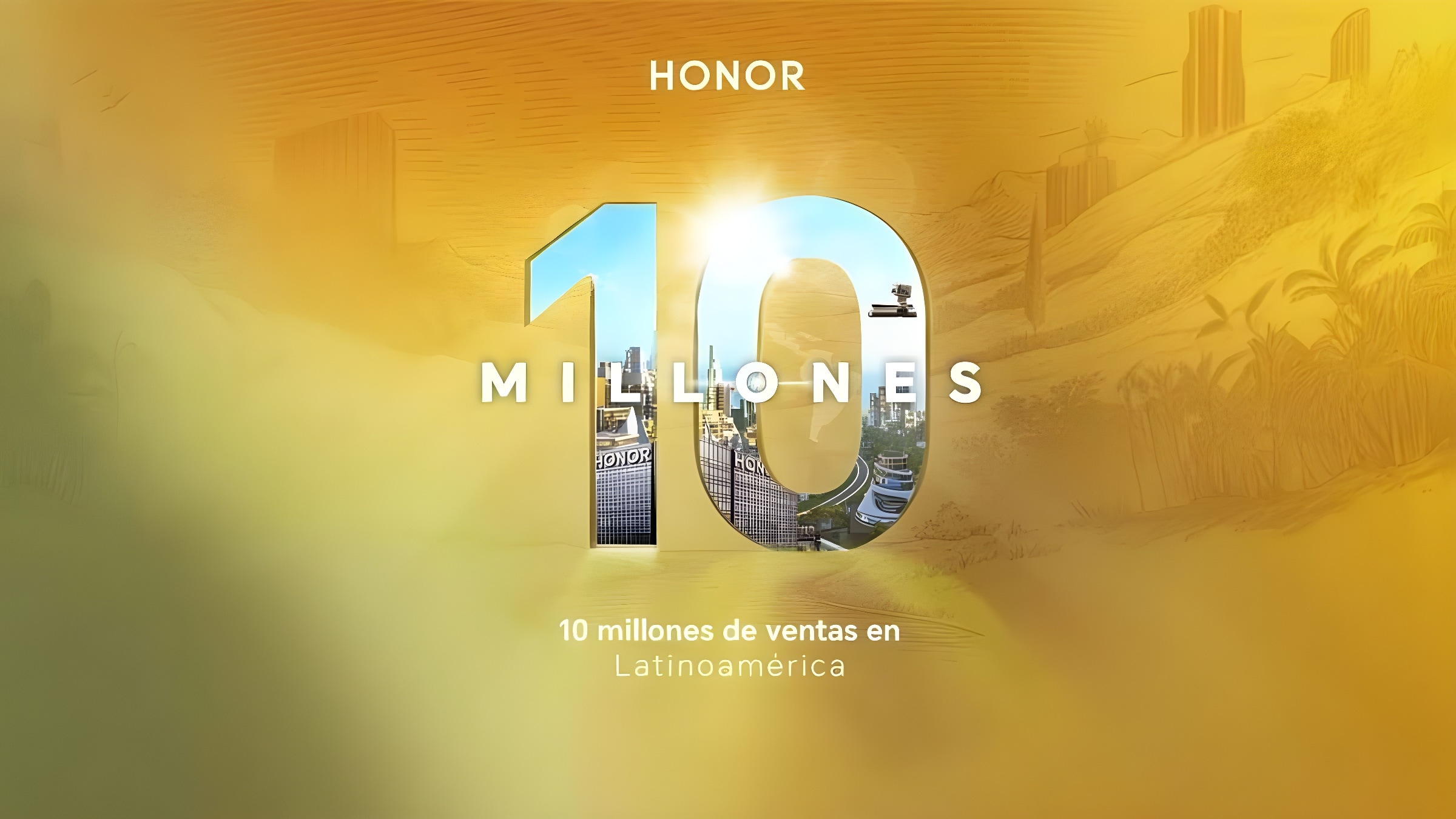 Anuncio oficial de las 10 millones de ventas de HONOR