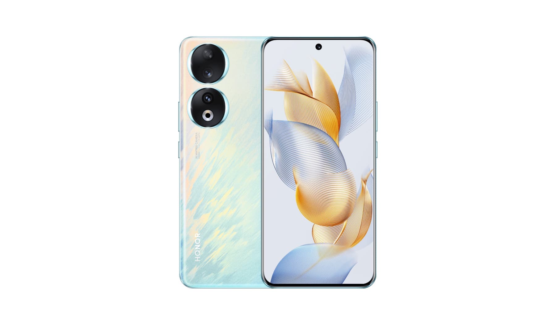 HONOR 90'ın ön ve arka görünüşleri