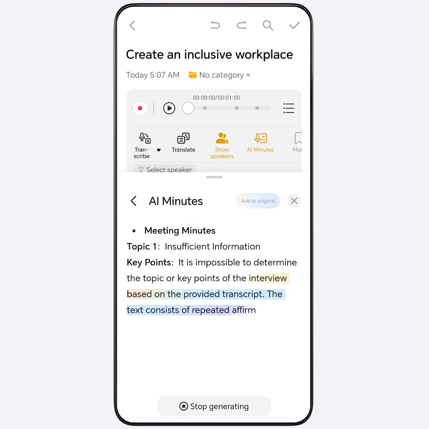 AI-Generated Minutes, Meetings Made Easier.