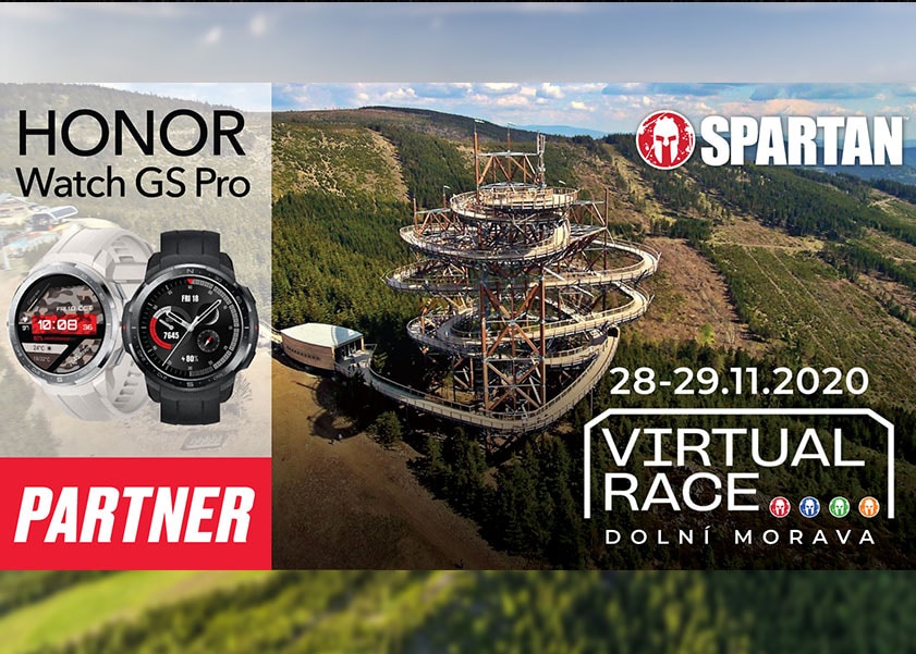 Zamakejte na kondičce! HONOR podpoří virtuální závod Spartan Race, Dolní Morava Spartan trifecta už tuto sobotu 28. 11. 
