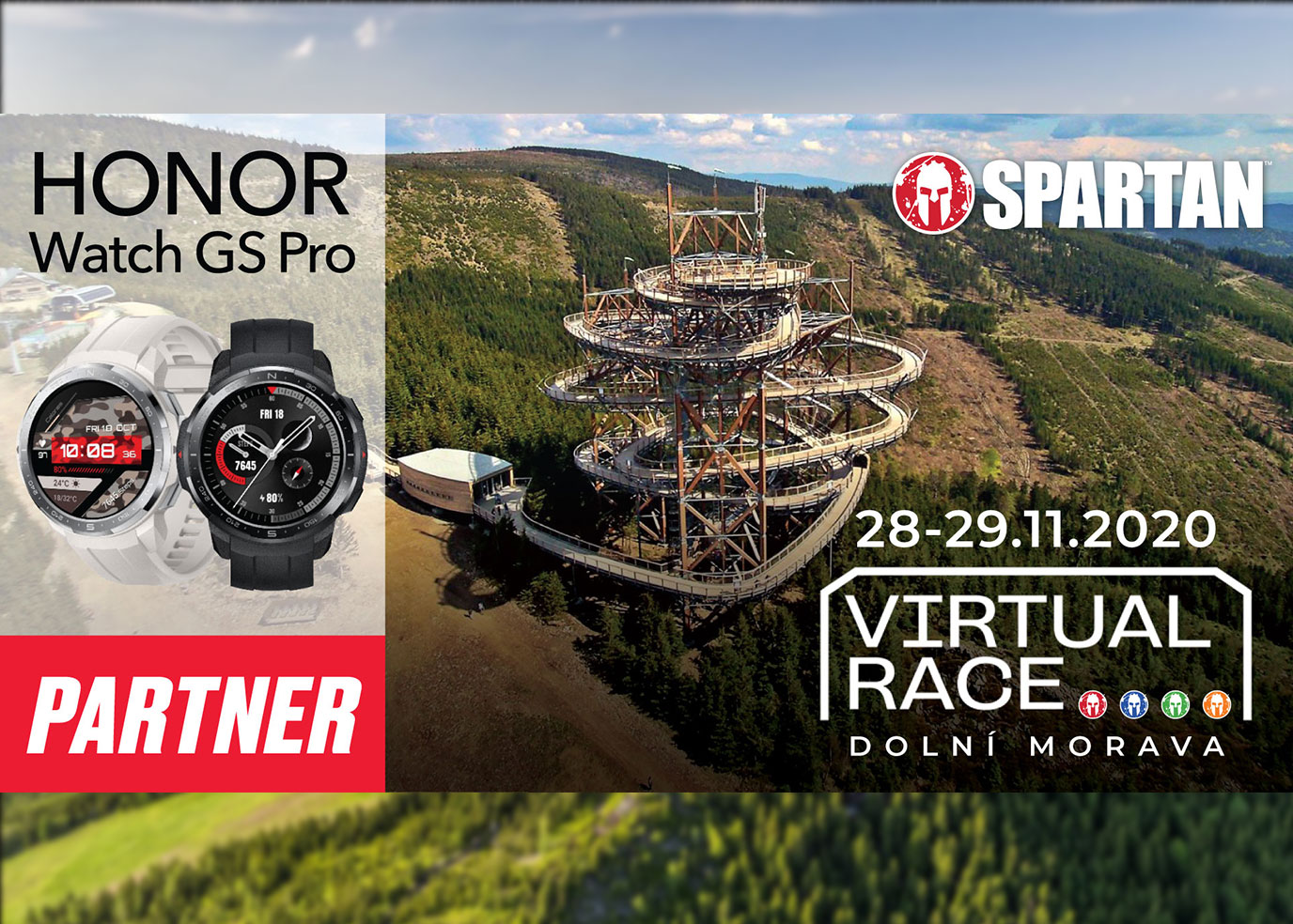 Zamakejte na kondičce! HONOR podpoří virtuální závod Spartan Race,
Dolní Morava Spartan trifecta už tuto sobotu 28. 11