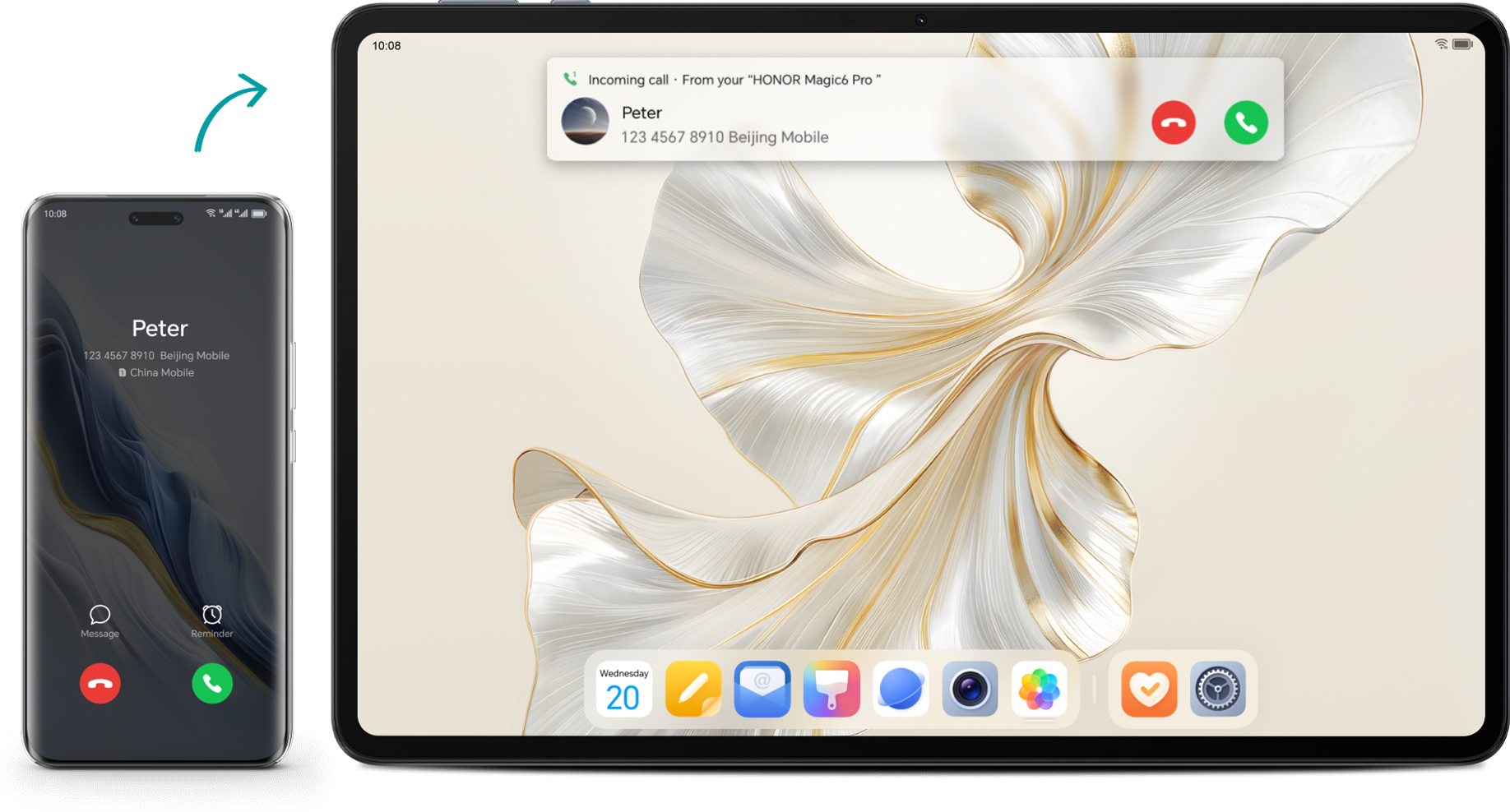 Přijmuto na tabletu