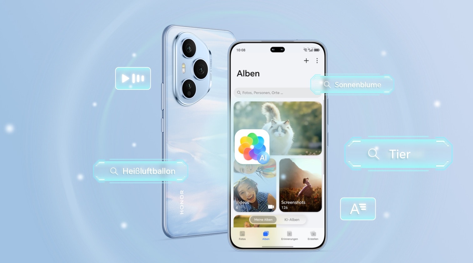 HONOR Albums KI-Semantische Suche und Sofortige Filmerstellung