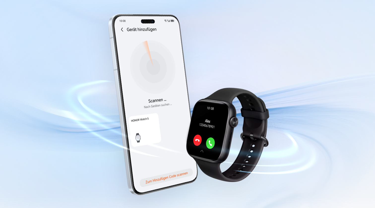 Wie kann man mit der HONOR Watch Nachrichten lesen, Anrufe tätigen und beantworten?