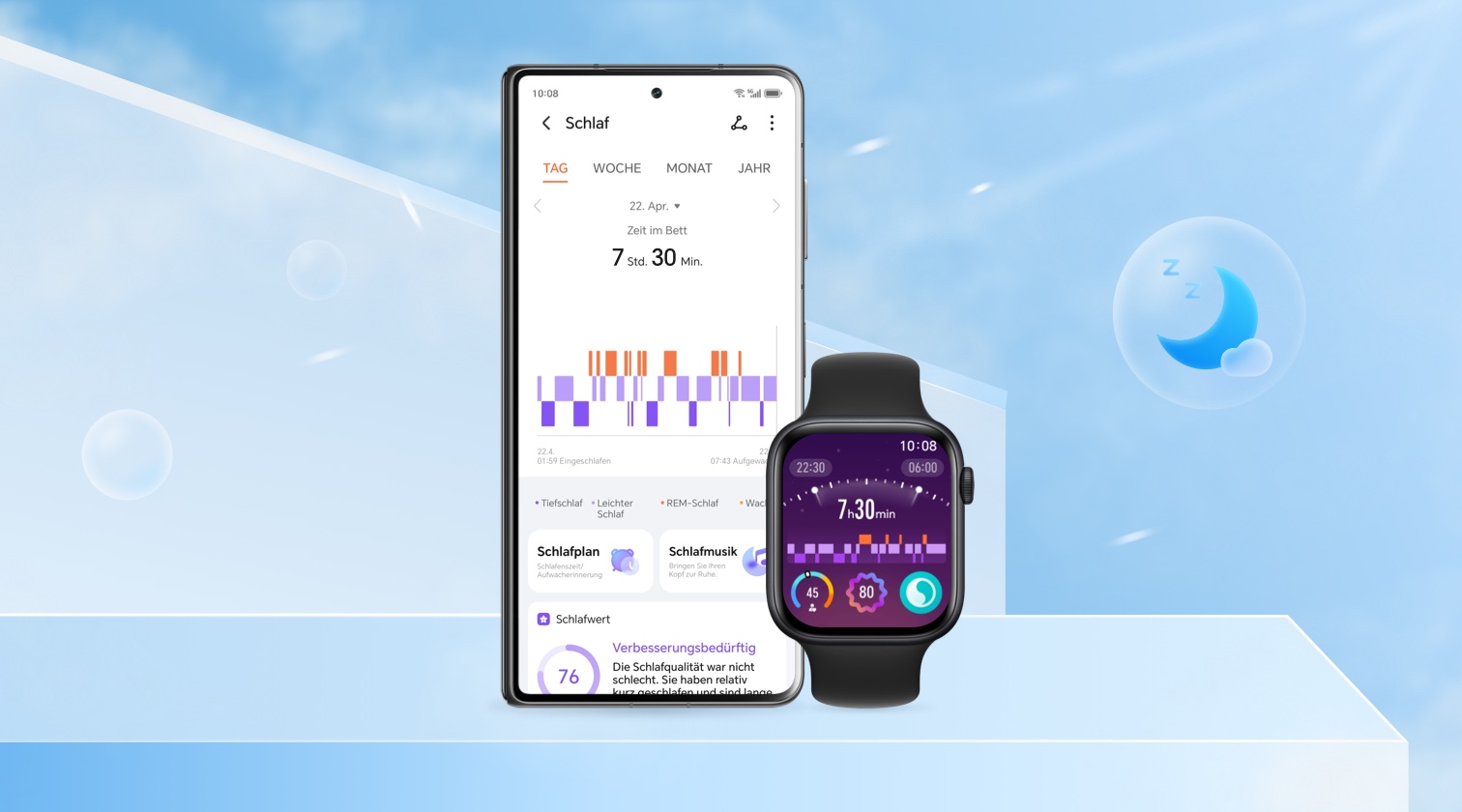 Wie man HONOR Wearables zur Überwachung des Schlafs verwendet?