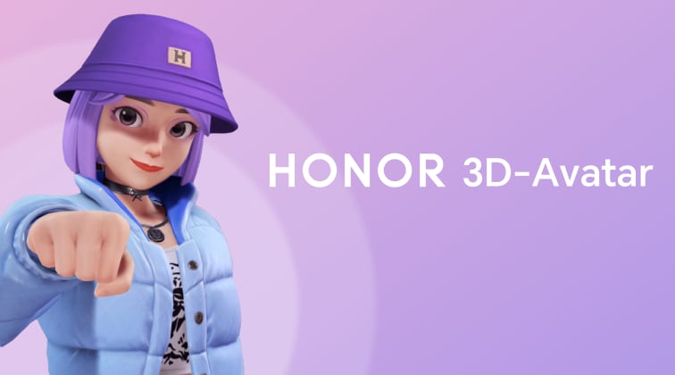 3D-аватар на экране смартфона