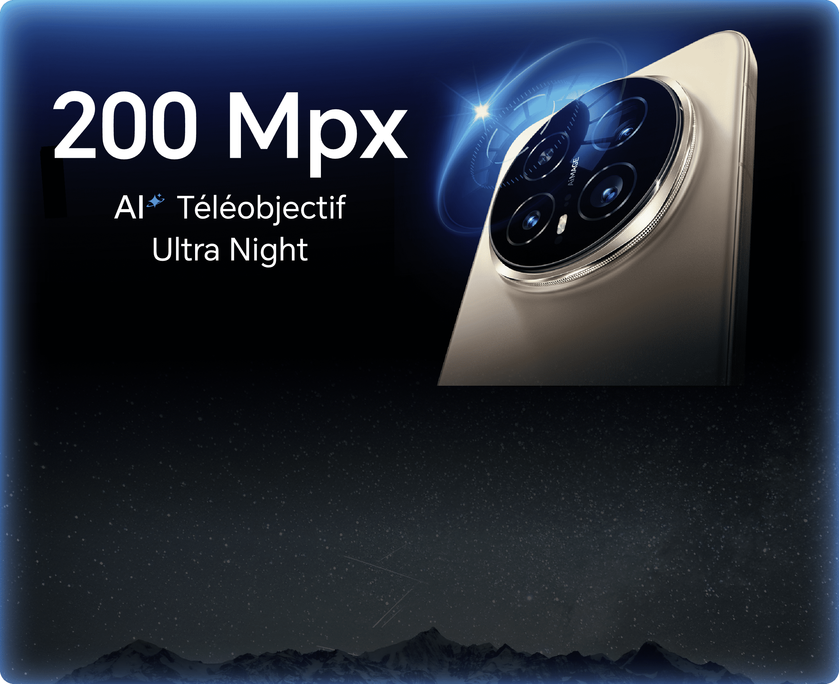 200 Mpx AI Téléobjectif Ultra Night