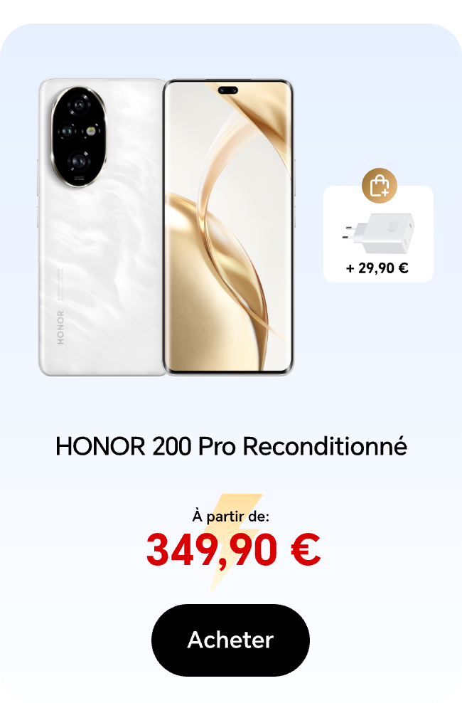 HONOR 200 Pro Reconditionné À partir de 349,90€