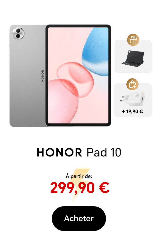 HONOR Pad 10 Offre HONOR WEEK, seulement 299,90€