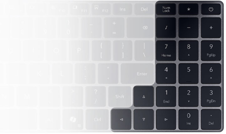 HONOR MagicBook X16 2025 დამოუკიდებელი რიცხვითი კლავიატურა 2