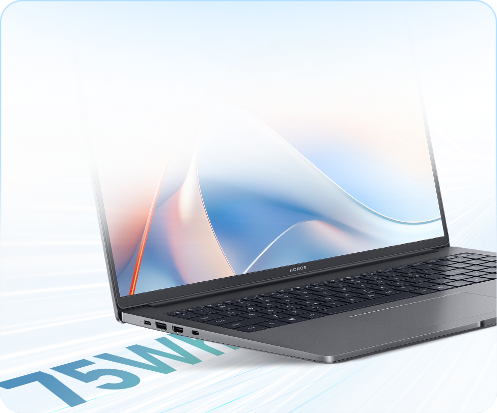 HONOR MagicBook X16 Plus 2025 75Wh დიდი მოცულობის ბატარეა.
