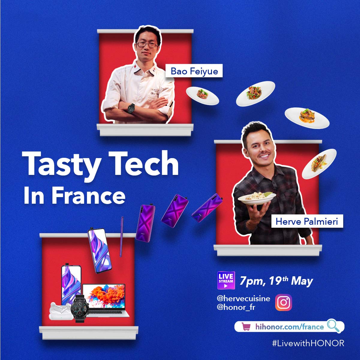 Delicious Food Meets Great Technology: HONOR Launches Live Virtual Cookalong Series with Europe’s Favourite Hotspots