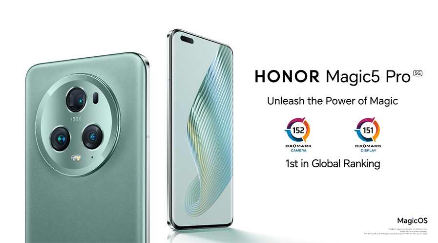 HONOR Magic5 Pro Tops DXOMARK Camera and Display Rankings