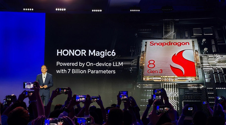 HONOR Magic6 to Feature On-device LLM Powered by Snapdragon 8 Gen 3 Mobile Platform