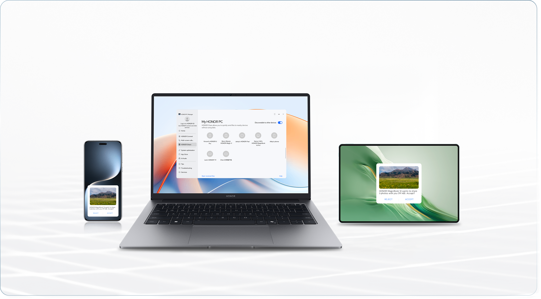 HONOR AI WorkStation, Global Favorite,and HONOR Notes, an all-round enhancement of your productivity. 6
