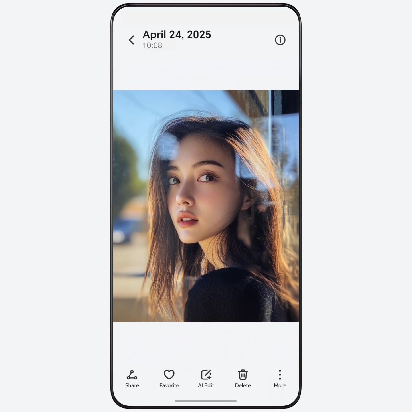 AI De-reflection, turning failed shots into clear images.