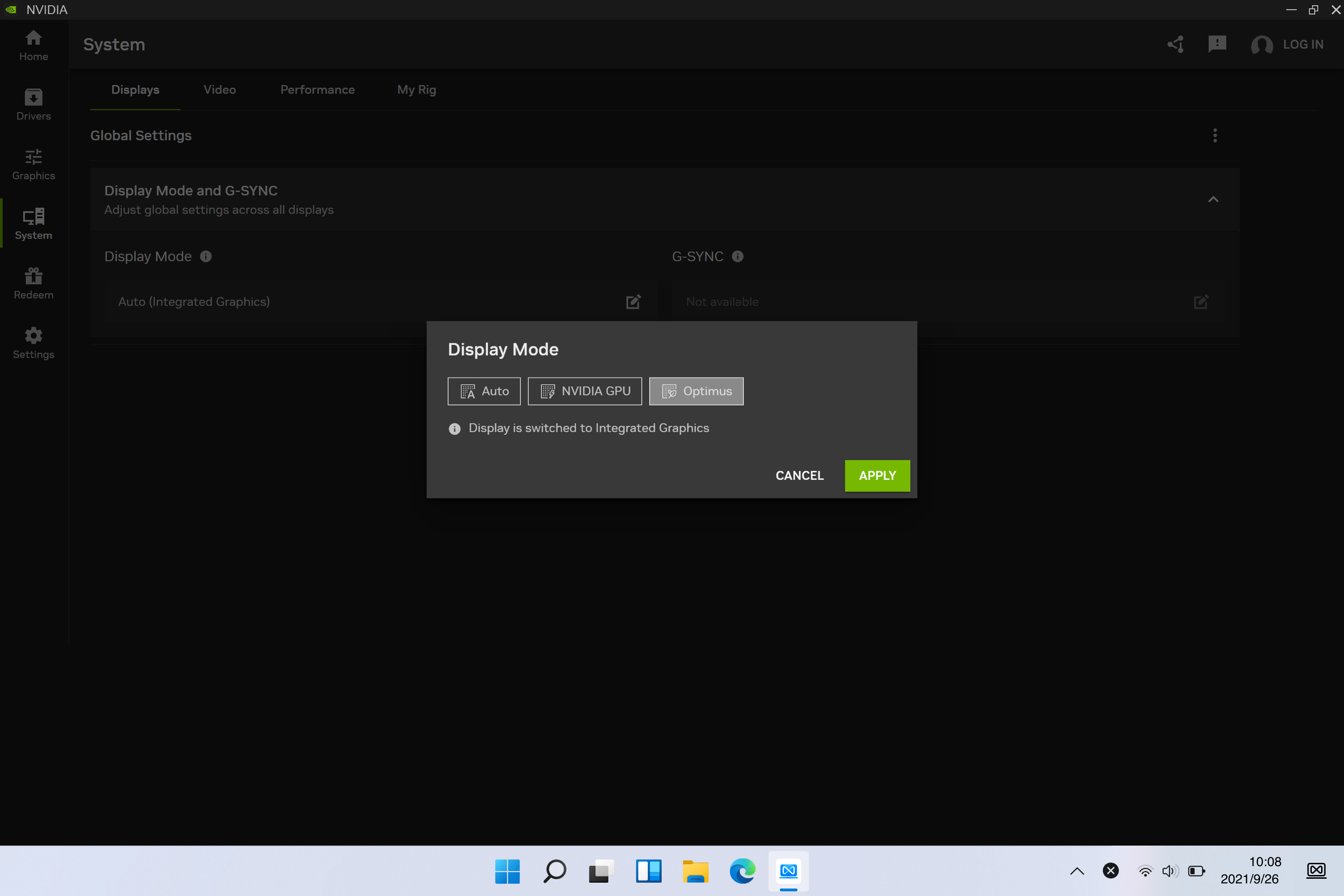 Application scenarios for Dual graphics card mode 3