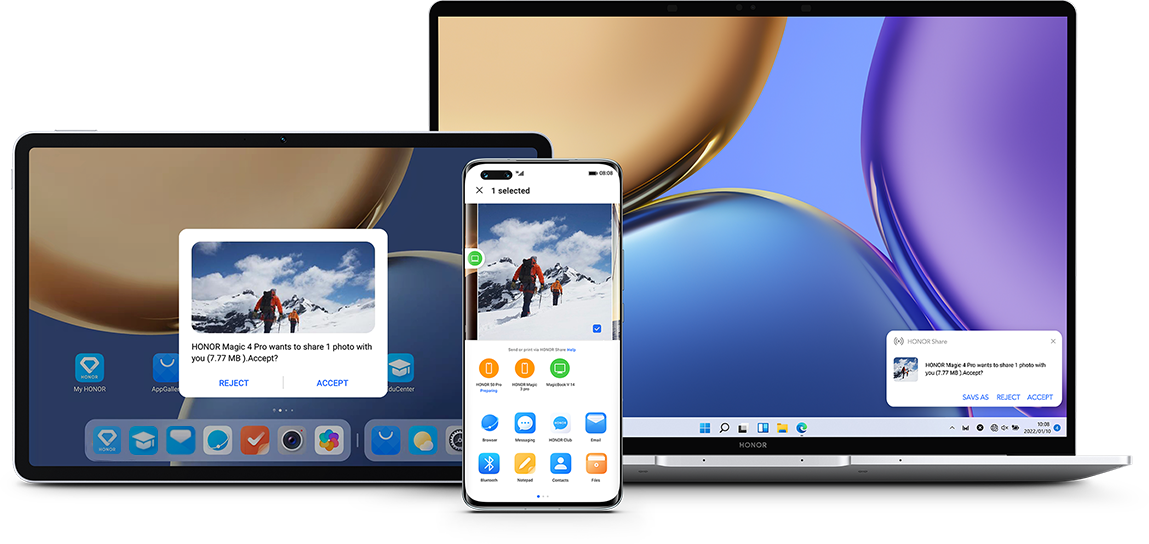 HONOR Magic4 Pro HONOR Share Seamless Share