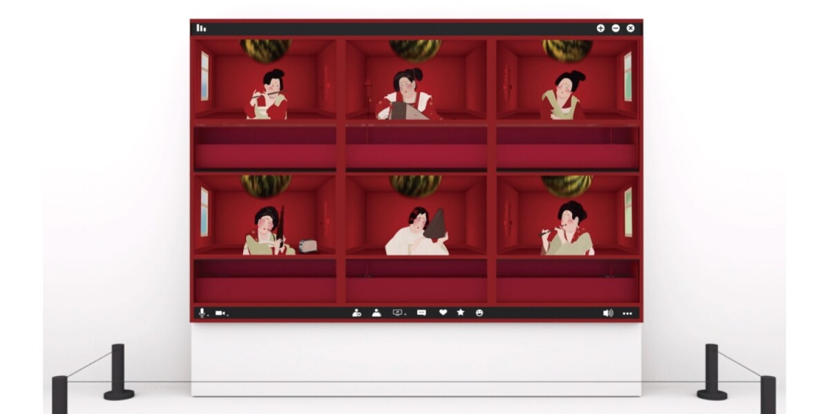 تصميم تركيب فني تفاعلي