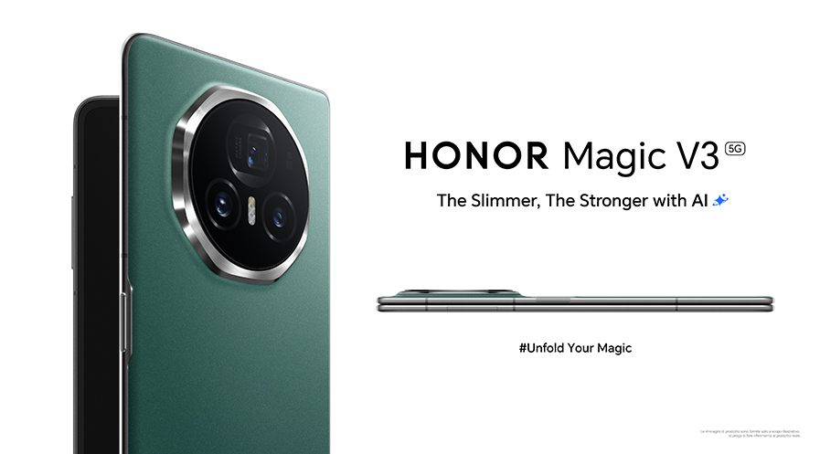 HONOR annuncia una domanda senza precedenti di Magic V3 e conferma che le scorte sono attualmente limitate in alcuni mercati europei