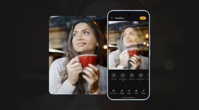 Ritocco magico Al tutto in uno: ritocca le foto con facilità