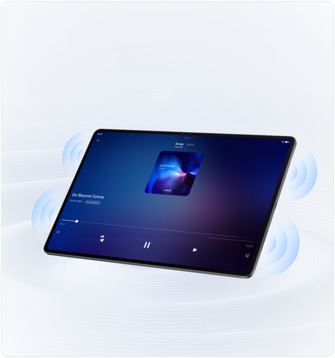 HONOR Pad X8a ការបង្កើនសំឡេងរបស់ឧបករណ៍បំពងសំឡេង 4 ខ្នាតធំ