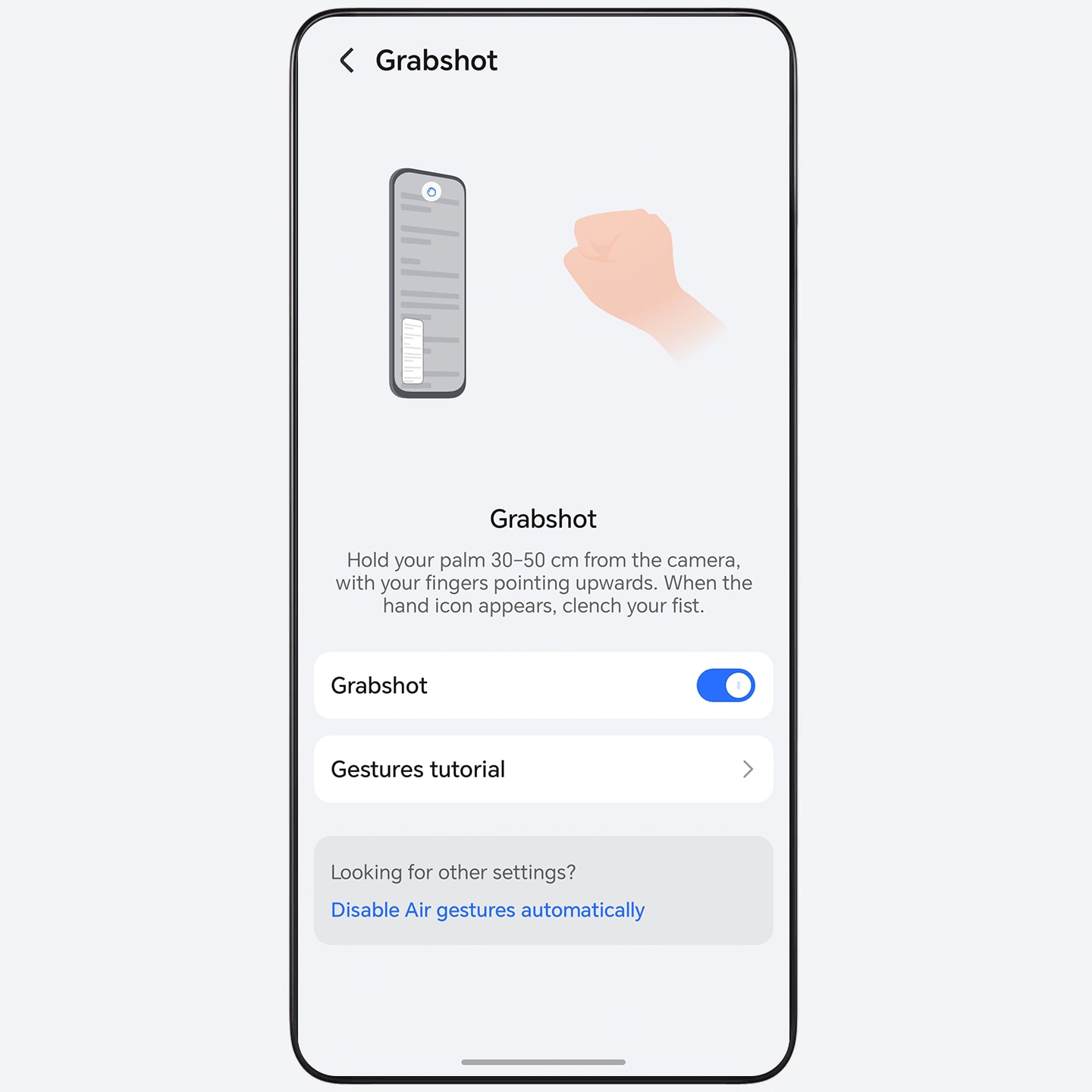 Take a Screenshot by Air Gestures