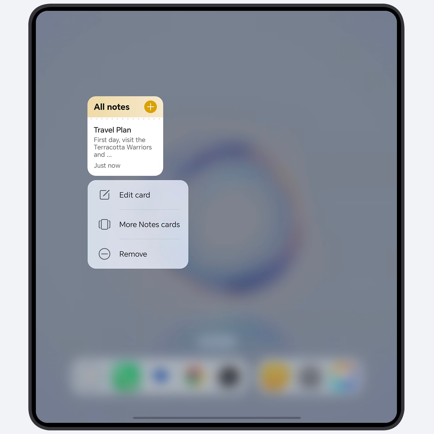 Easy operation with service cards