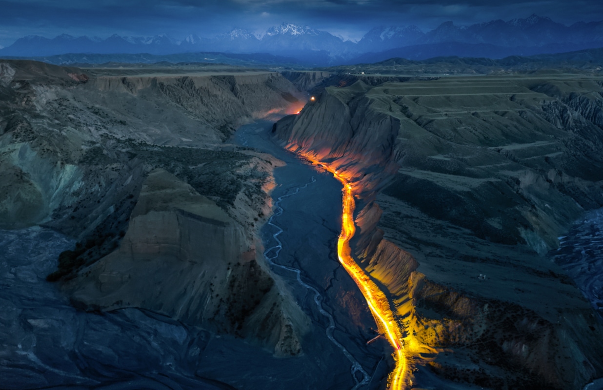 Golden Ribbon of Anjihai Grand Canyon