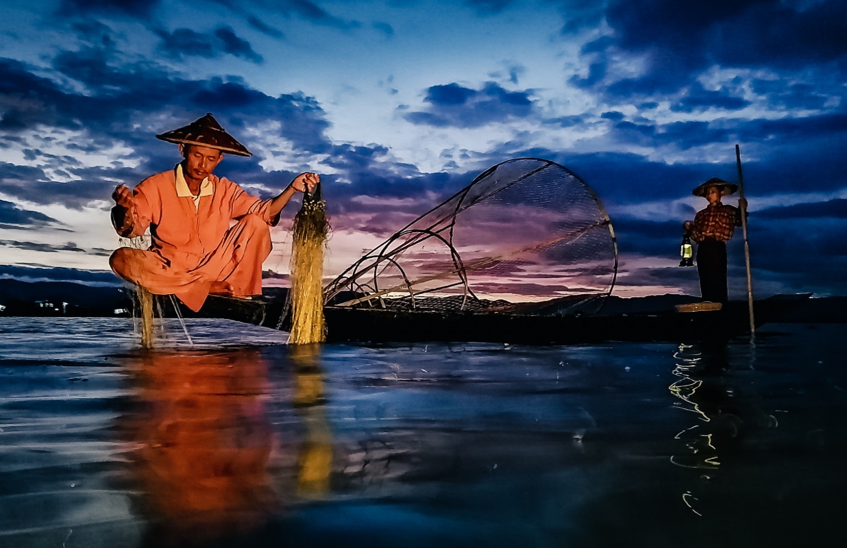 Night fisherman