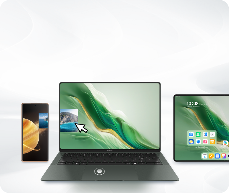 HONOR MagicBook Art 14 خاصية AI Cross-OS WorkStation لإتمام المهام عبر عدة أجهزة في نفس الوقت