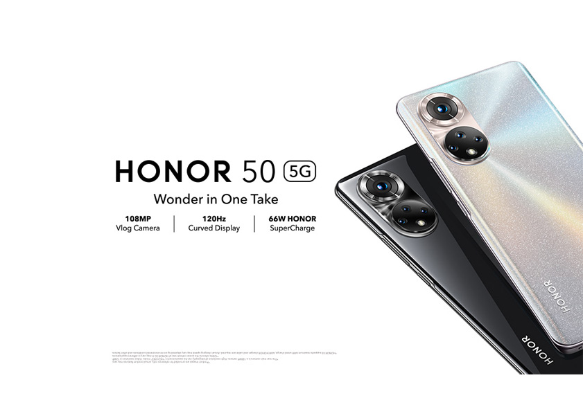 صوروا الفيديوهات الرائعة من أول مرة مع هاتف HONOR 50