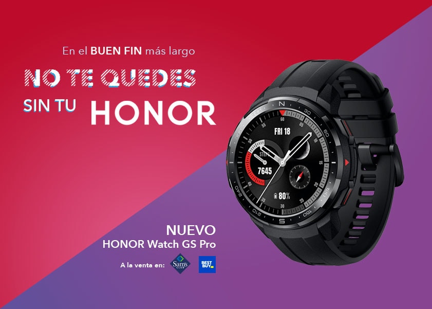 HONOR Watch GS Pro también está en el Buen Fin