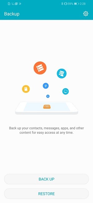 HONOR phone’s backup