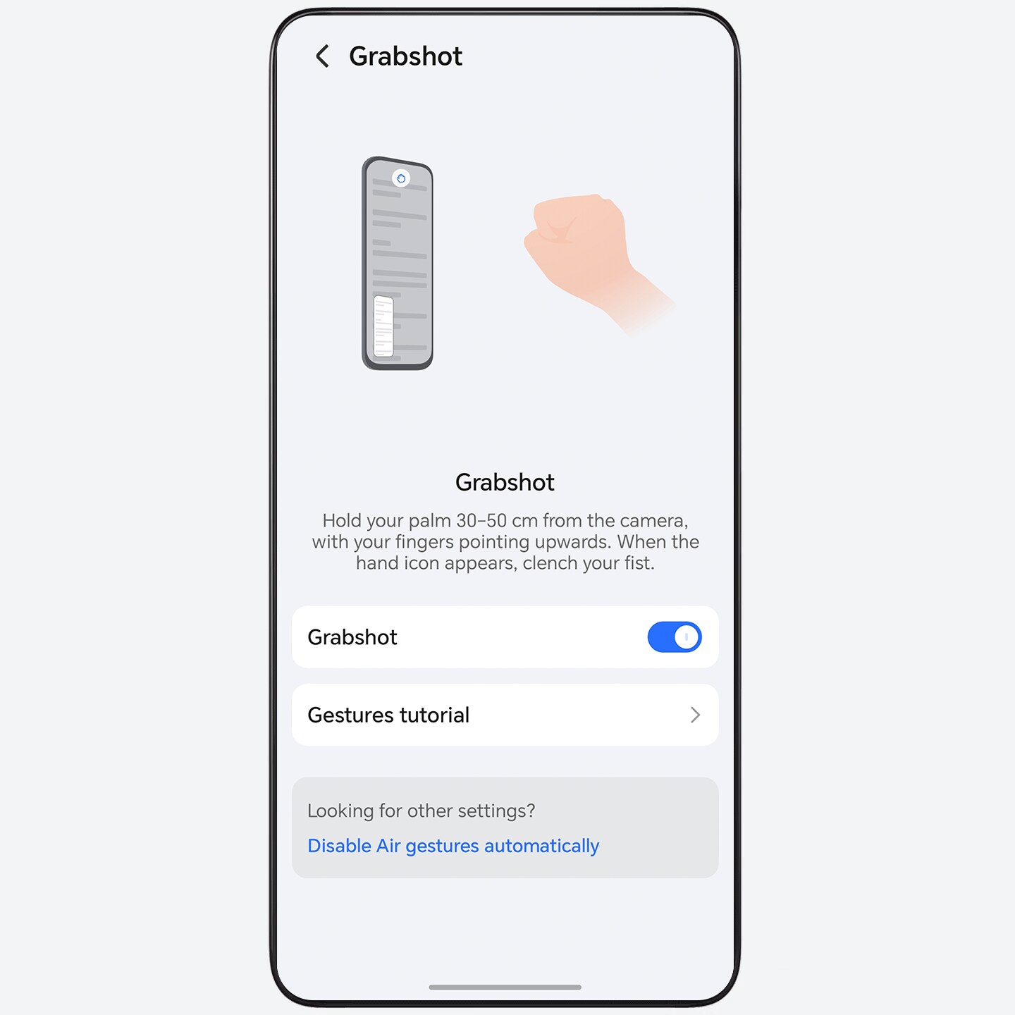 Take a Screenshot by Air Gestures