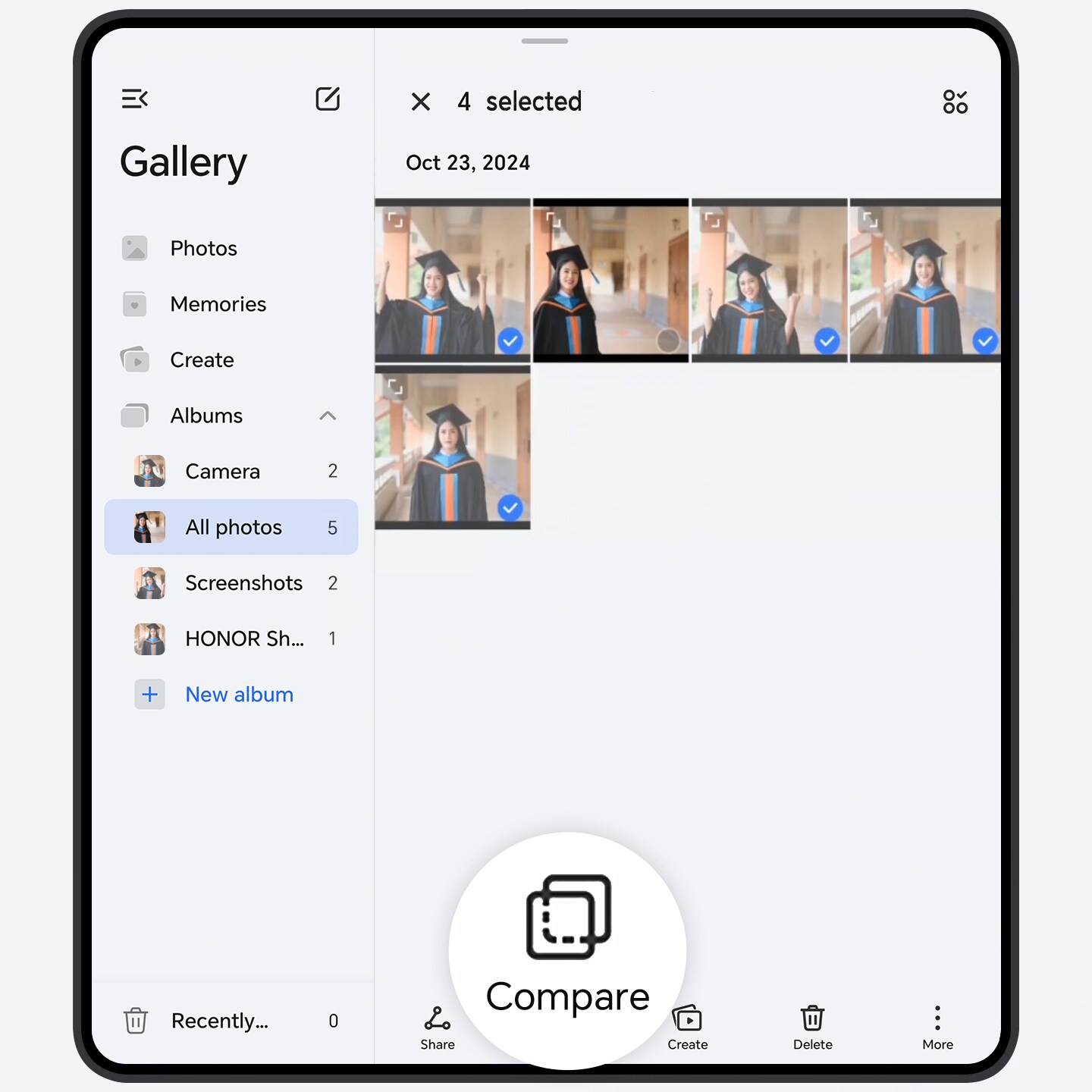 Select and Compare Images to Find Your Favorite
