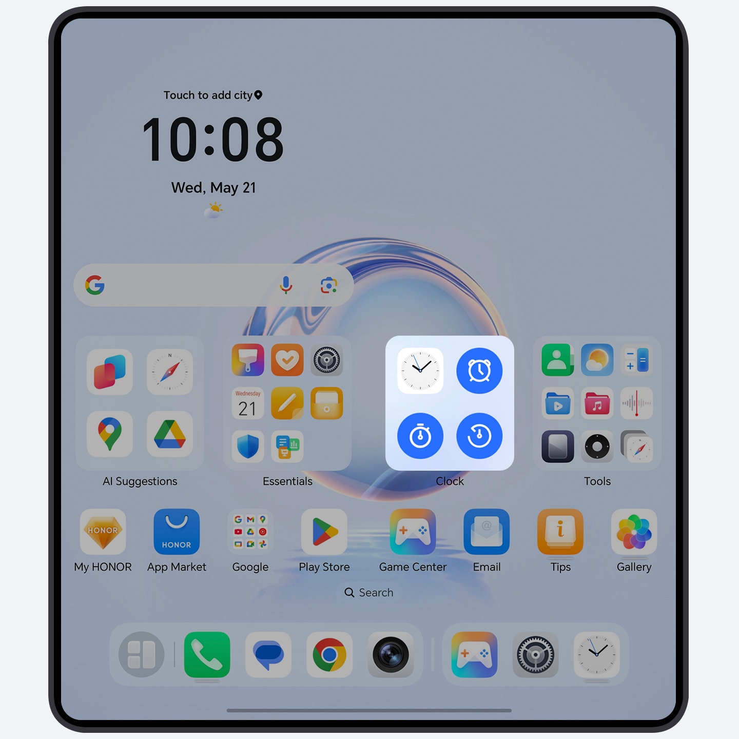 Access App Services With a Single Tap on Home Screen