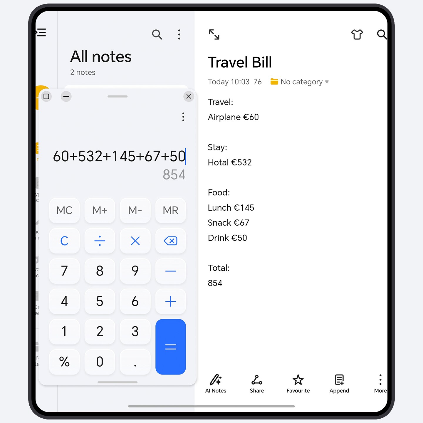 Floating windows, making multitasking easier