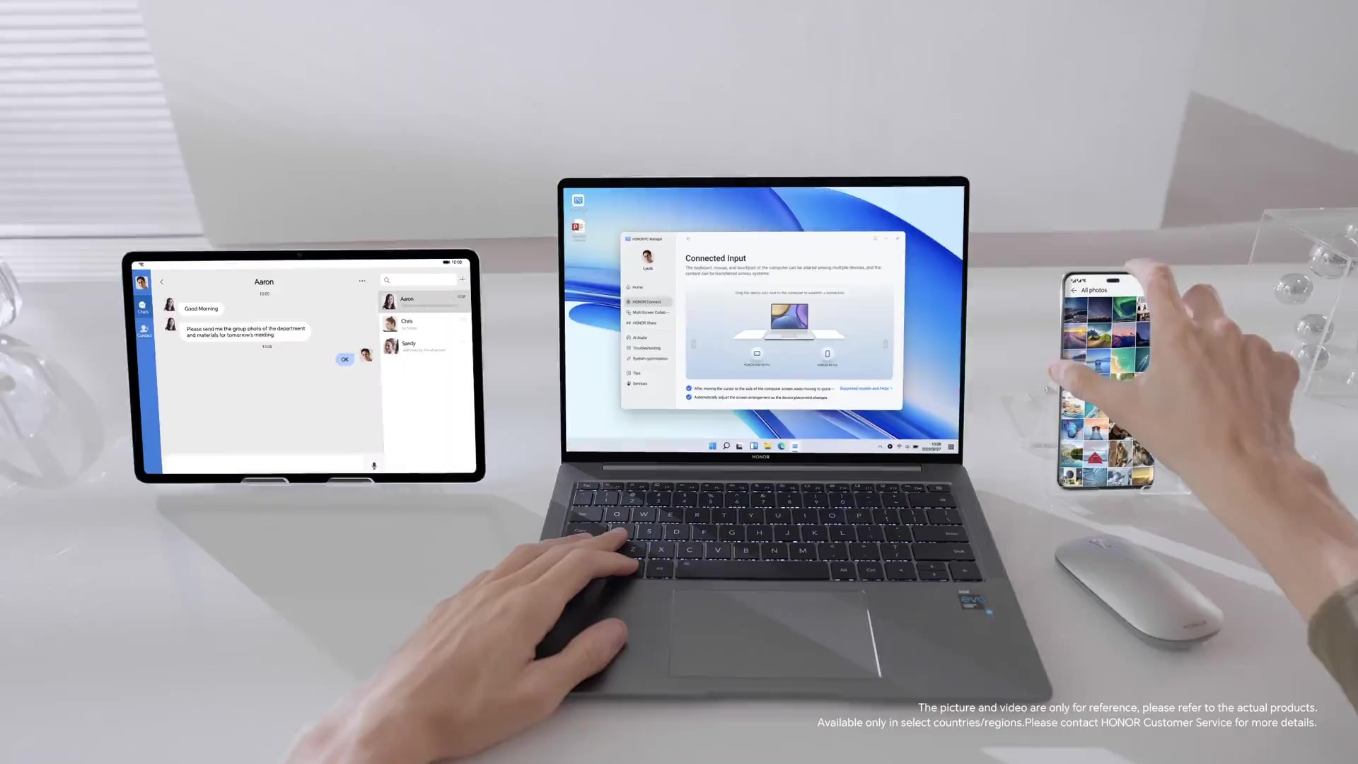Mouse y teclado en conjunto, múltiples dispositivos controlados