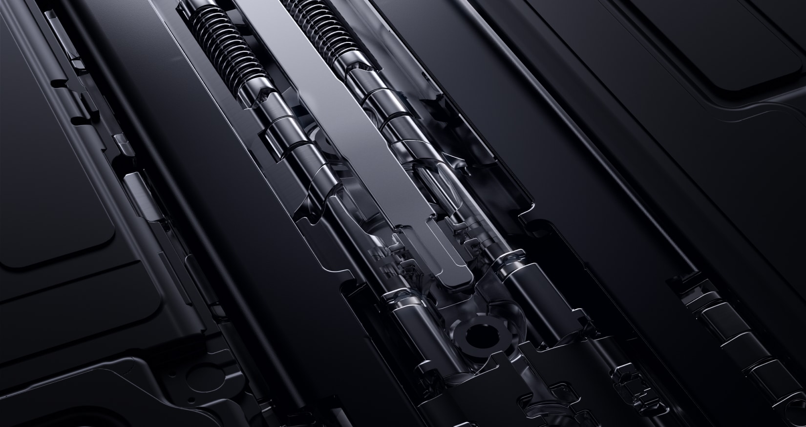 Naturalnie gładki, złożony lub rozłożony. 