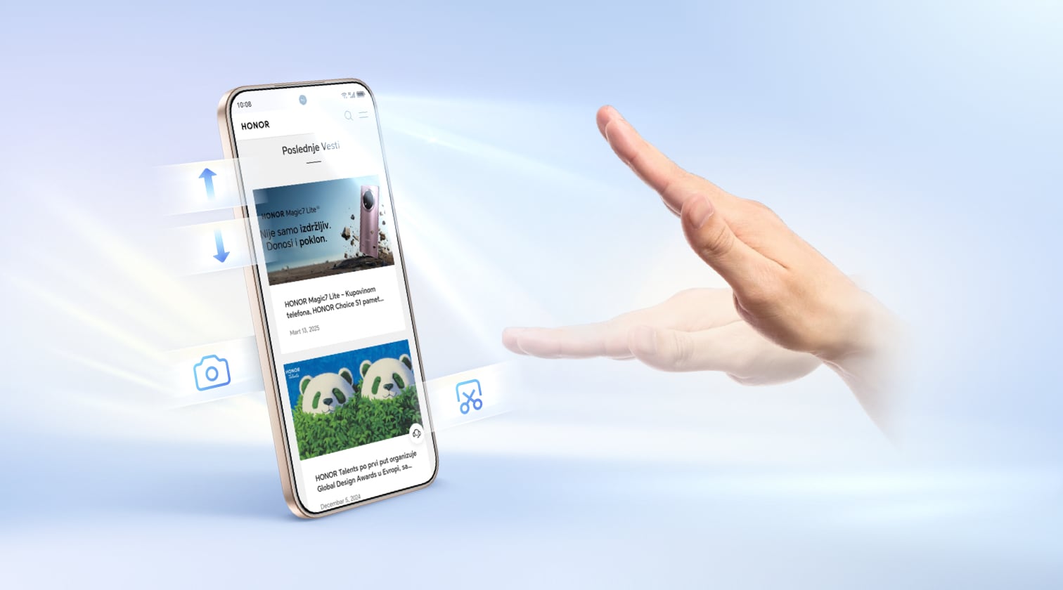 Kako podesiti kontrolu pokretima ruku na mom HONOR mobilnom telefonu?