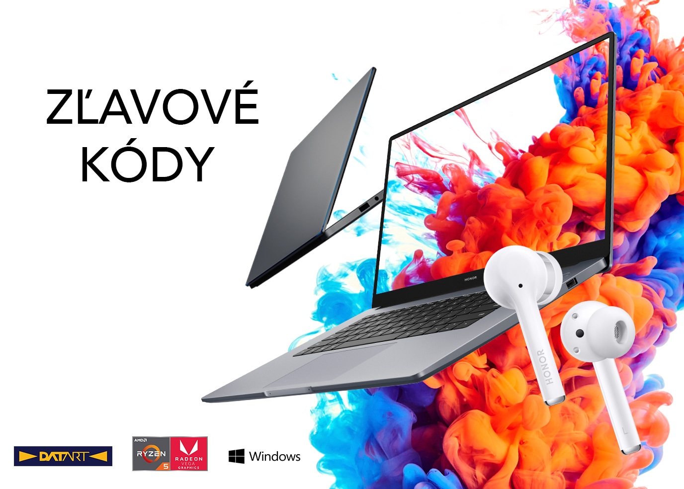 Ušetrite v predpredaji. Zľavové kódy na HONOR MagicBook a HONOR Magic Earbuds sú časovo obmedzené