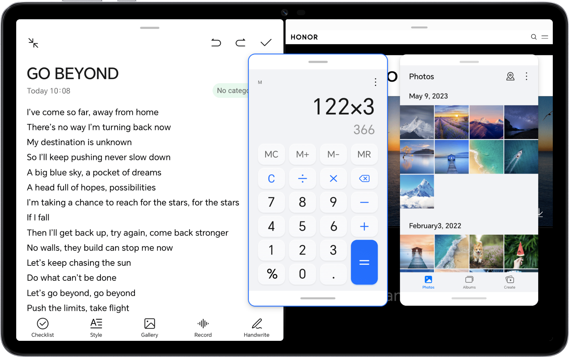 Multi-window One Screen for Different Tasks