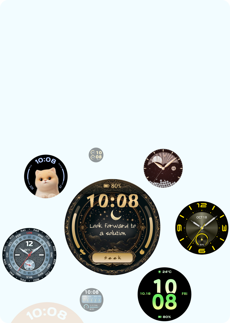 เปลี่ยนหน้าปัดนาฬิกาแบบไดนามิกได้อย่างอิสระ