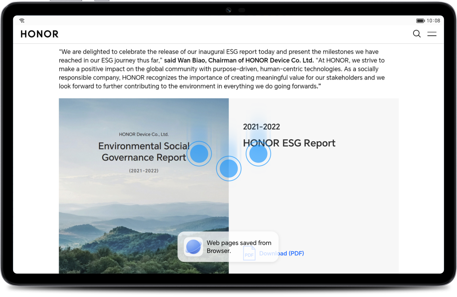 Üç Parmak Kaydırmayla Kaydedin